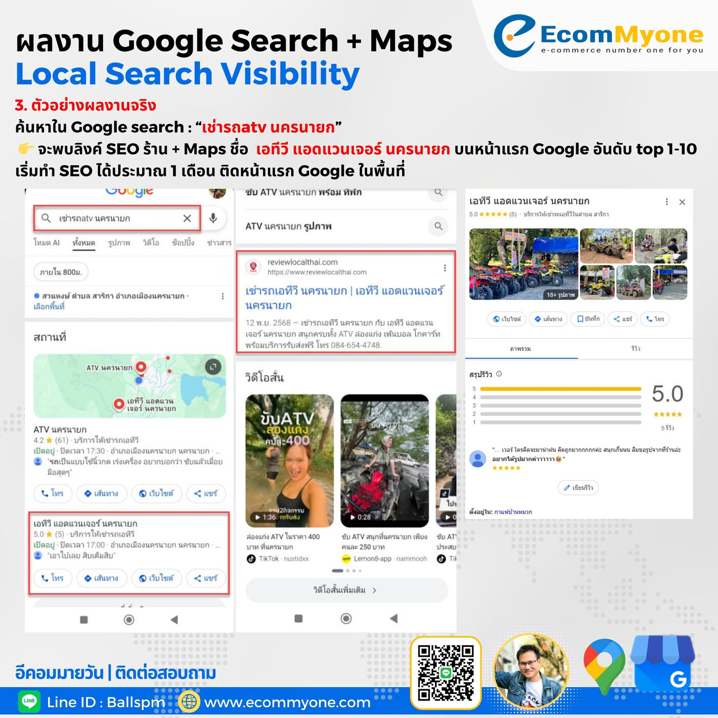 ผลงานการทำ SEO ติดหน้าแรก Google ตัวอย่างที่ 3